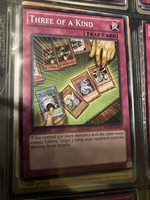 Yu-Gi-Oh! TCG Three of a Kind Cyber Dragon Revolution SDCR-EN031 1st Edition...-image