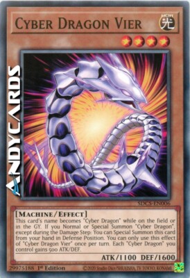 CYBER DRAGON FOUR • (Cyber Drago Four) • Common • SDCS EN006 • 1Ed • Yugioh!-image