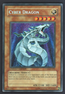 Yugioh Cyber Dragon - CT03-EN002 - Secret Rare - Unlimited Edition NrMt-Mt-image