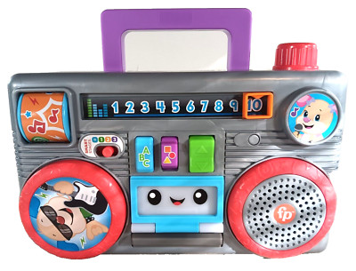 Fisher Price Laugh & Learn Lighted Battery Powered Busy Boom Box Working-image