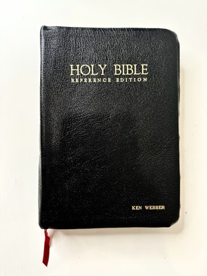 🔴 Holy Bible KJV Reference Edition – 1972 Nelson – Red Letter – Genuine Leather-image