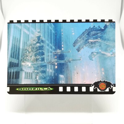 No.26 Godzilla Hollywood movie Card Japan TOHO 1998 BANDAI MADE in JAPAN TCG-image