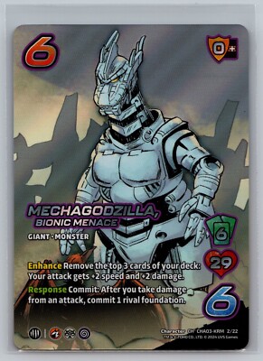 Mechagodzilla Bionic Menace CHA03-KRM 2/22 UniVersus CCG Godzilla FOIL-image