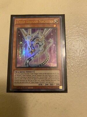 🔥Cyber Dragon Nachster Gold Ultra Rare 1st Edition LDS2-EN032 YuGiOh Mint 🔥-image
