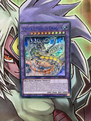 LDS2-EN033 Cyber Eternity Dragon Blue Rare 1st Edition NM Yugioh Card-image