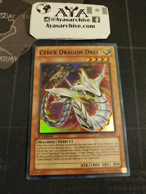  1x Cyber Dragon Drei - SDCR-EN002 - Super Rare - 1st Edition VLP YuGiOh! -image