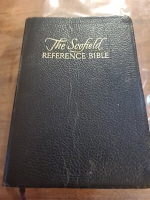 Oxford 1945 KJV Scofield Reference Bible Genuine Morocco Leather Minion -image