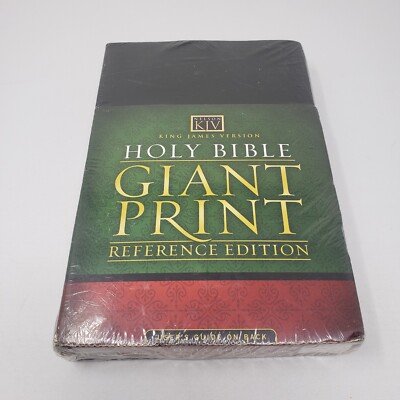 Nelson KJV Holy Bible Giant Print Reference Edition Words of Jesus in Red Black-image