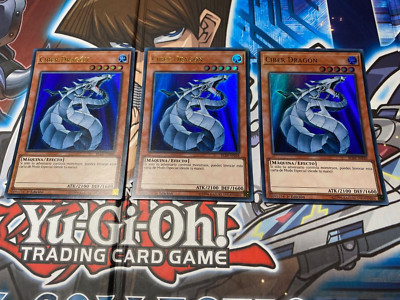 Yu-Gi-Oh! Cyber Dragon BLRR-SP048 1st Edition Ultra Rare Spanish NM x3 Playset-image