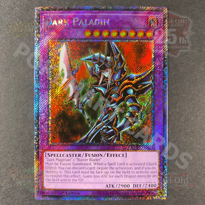 Yugioh Dark Paladin RA03-EN126 Platinum Secret Rare 1st Edition NM-image