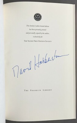 [William Goldman]   SIGNED/1st   Halberstam   Playing for Keeps   Franklin 1999 -image