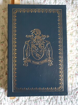 EDMUND HILLARY 2X SIGNED! - VIEW FROM THE SUMMIT EASTON PRESS LEATHER MT EVEREST-image