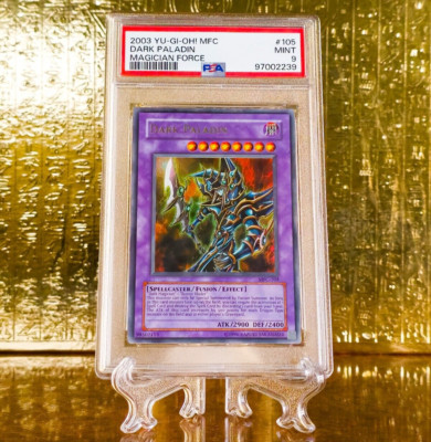 PSA 9 YuGiOh Dark Paladin MFC-105 Magician's Force Unlimited 2003 Holo-image
