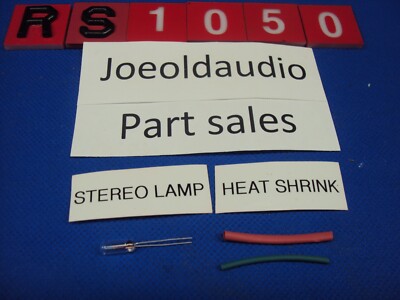 Fisher RS-1050 Receiver Replacement Stereo Lamp & Heat Shrink. Lamp Is New-image