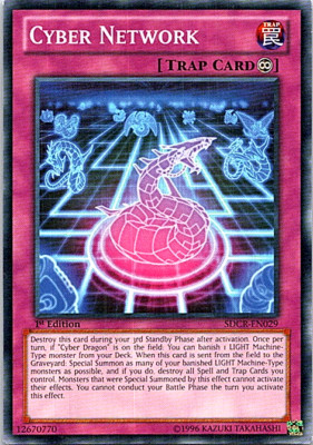 Cyber Network SDCR-EN029 Yu-Gi-Oh! Heavy Play 1st Edition-image