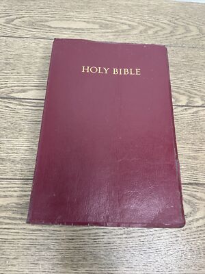 Bible NKJV New King James Version Nelson Giant Print Reference Edition Red-image