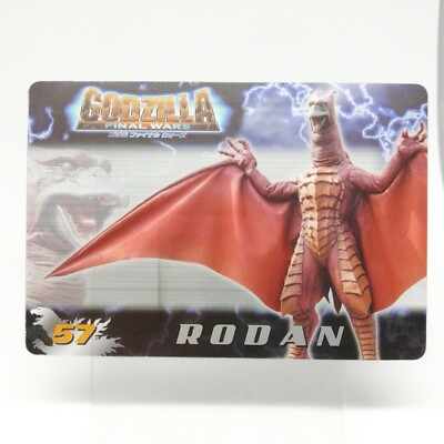 No.57 RODAN Godzilla Final Wars GODZILLA Card MORINAGA Wafers Japan 2004 TOHO -image