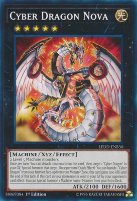 1x (P) Cyber Dragon Nova - LEDD-ENB30 - Common - 1st Edition  YuGiOh-image