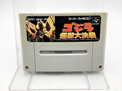 Nintendo Super Famicom Godzilla Kaiju Daikessen Japan 1 Week to USA-image