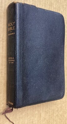 Holy Bible Scofield Reference Edition KJV 1945 KJV Oxford Black Morocco Leather-image