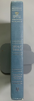 HCSB UltraThin Reference Bible Blue Leathertouch Red Letter G+ USA Print-image