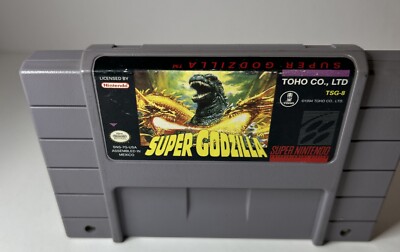 Super Godzilla (Super Nintendo Entertainment System, 1993) Good Label Condition-image