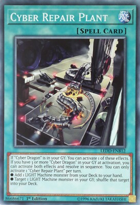 Yugioh Cyber Repair Plant LEDD-ENB12 Common 1st Edition-image