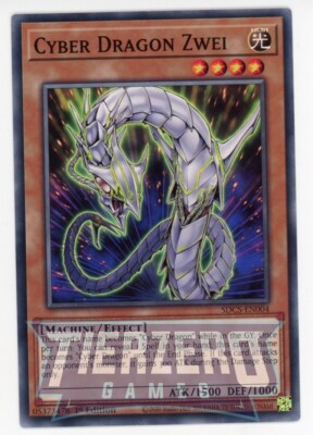 Yugioh Cyber Dragon Zwei SDCS-EN004 Common 1st Edition Near Mint-image