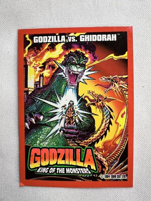 Vintage Godzilla vs Ghidorah #7 Trading Card 1994 Toho Co., Ltd. Trendmasters-image