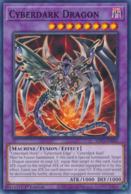 3x SDCS-EN045 Cyberdark Dragon Common 1st Ed NM-image