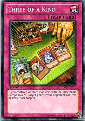 Three Of A Kind SDCR-EN031 Yu-Gi-Oh! Heavy Play 1st Edition-image