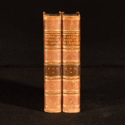 1835 2Vols The Literary Works of Sir Joshua Reynolds Henry William Beechey Calf-image