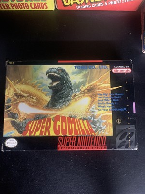 Super Godzilla SUPER NINTENDO Complete With Box Game And Manual-image