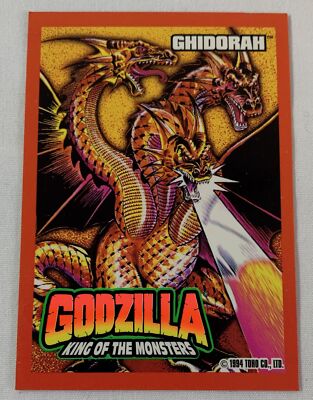 1994 Trendmasters Godzilla King Of The Monsters #4 card ~ GHIDORAH-image