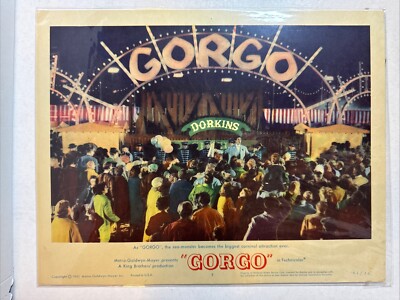 GORGO LOBBY CARD MOVIE POSTER 1961 BILL TRAVERS GODZILLA ATTRACTION-image