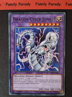 Dragon Cyber Twin LEDD-FRB26 YuGiOh Card! 1st French Edition-image