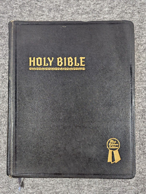 Holy Bible New Standard Reference Blue Ribbon 1948 Red Letter Edition Hertel-image