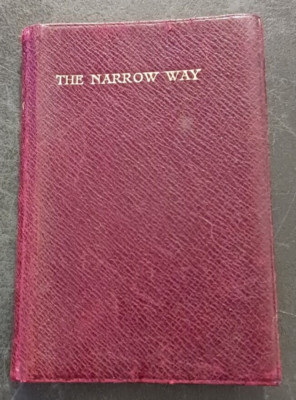 The Narrow Way Complete Manual of Devotion London circa 1918 leather mini book-image