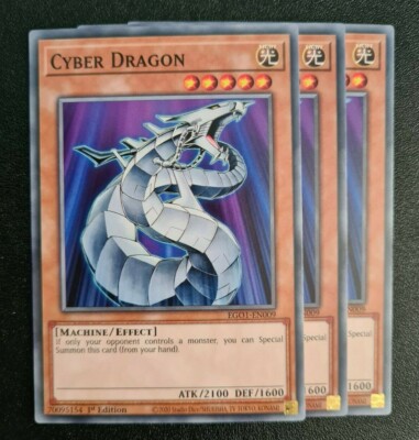 Cyber Dragon x3 Yu-Gi-Oh! EGO1-EN009 1st Common PLAYSET-image