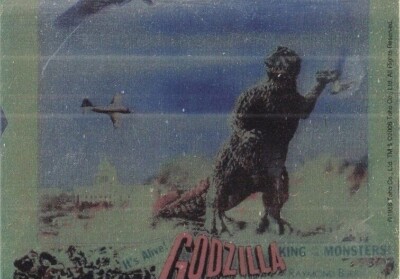 GODZILLA KING OF MONSTERS 2006 FOIL GODZILLA AND PLANES-image