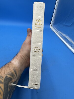 Holy Bible Concordance RSV Verse Reference Jewel Edition Persian Grain Leather-image
