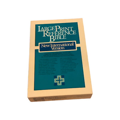 New International Version Large Print Reference Bible 1986 Leather Limited Copy-image