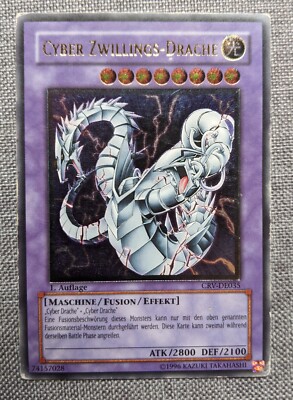 Yugioh! Cyber Twin Dragon GERMAN Ultimate Rare 1st Edition CRV-EN035 first ed-image