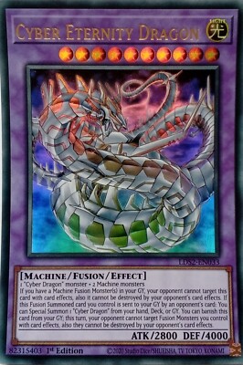 LDS2-EN033 CYBER ETERNITY DRAGON ULTRA RARE 1ST EDITION YuGiOh CARD-image