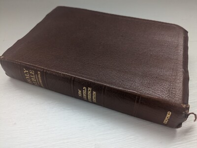 KJV New Scofield Reference Bible Brown Genuine Cowhide 1969 W/Tabs-image