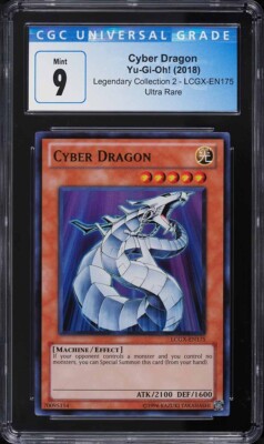 HOLO 2018 Yugioh Legendary Collection 2 Cyber Dragon #LCGX-EN175 CGC 9 MINT-image