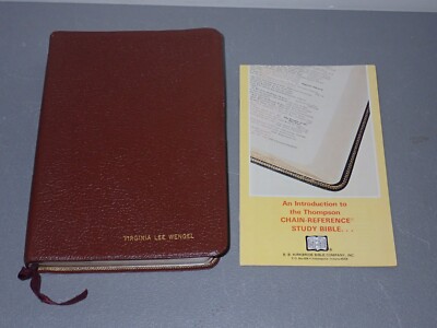 Thompson Chain Reference Bible 1964, Red Letter Edition, Genuine Cowhide Leather-image