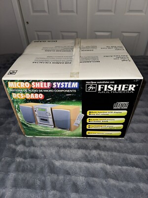 Vintage Fisher Multimedia Micro Shelf System Stereo DCS-DA80* Factory Sealed New-image