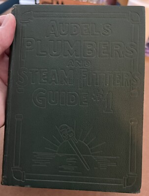 1925 Audels Plumbers and Steamfitters Guide #1 HC Leatherbound VG-image