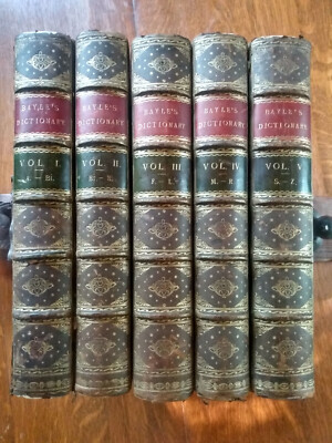 Bayle's Dictionary - 2nd English edition - 1734 - 5 vol. - Historical & Critical-image
